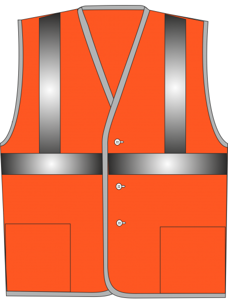 Жилет сигнальный SV612-сетка оранжевый