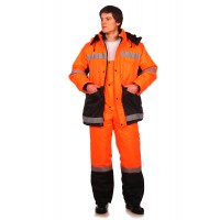 Рабочий костюм Метеор оранжевый с черным 