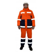 Рабочий костюм Метеор оранжевый с синим