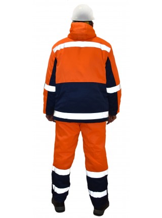 Рабочий костюм Метеор оранжевый с синим