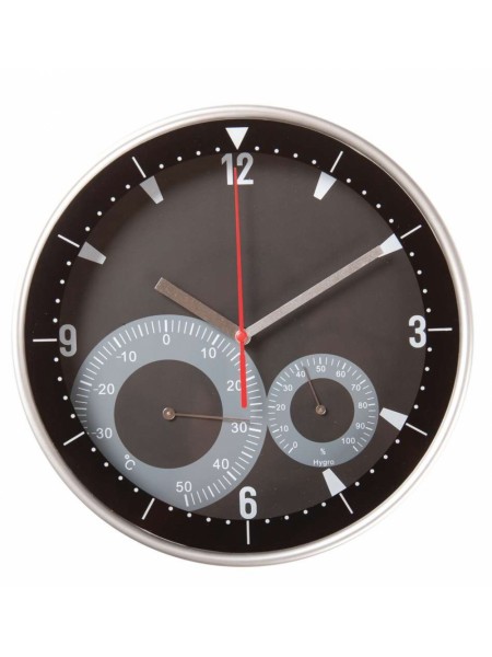 Часы настенные INSERT с термометром и гигрометром