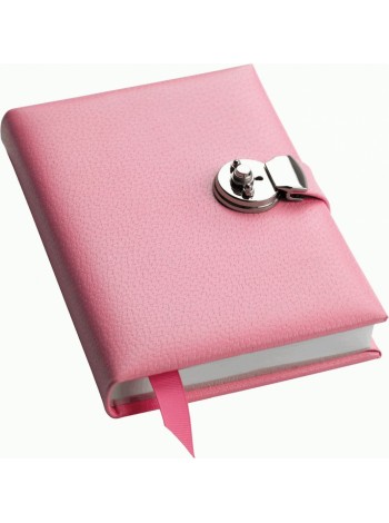 Записная книжка Pink с замочком, розовая оптом