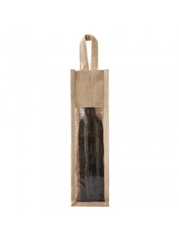Холщовая сумка-чехол для бутылки вина оптом